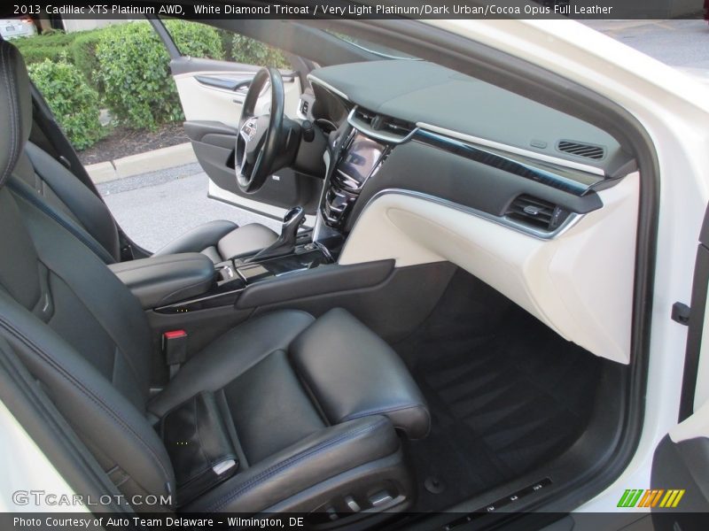 White Diamond Tricoat / Very Light Platinum/Dark Urban/Cocoa Opus Full Leather 2013 Cadillac XTS Platinum AWD