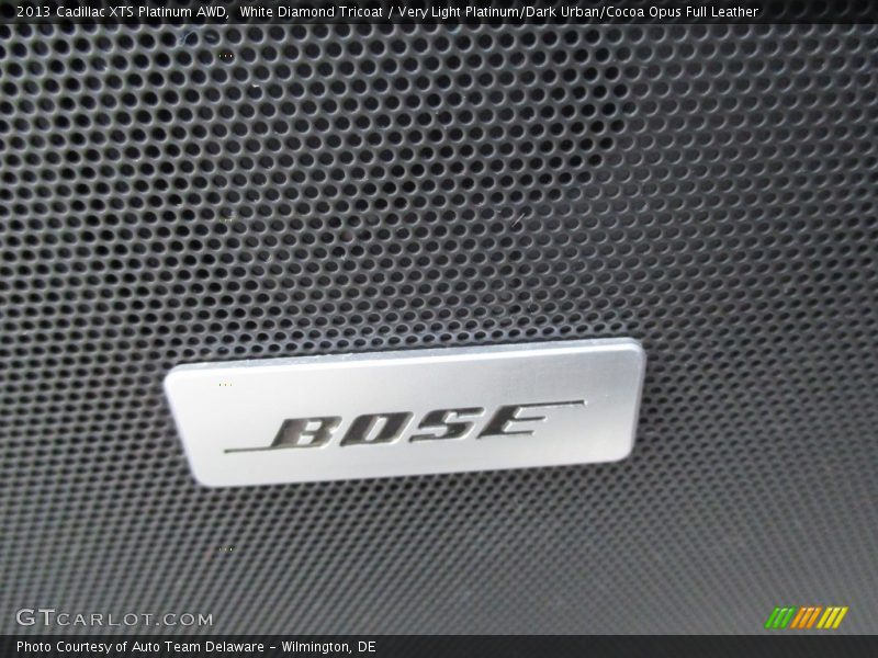 White Diamond Tricoat / Very Light Platinum/Dark Urban/Cocoa Opus Full Leather 2013 Cadillac XTS Platinum AWD