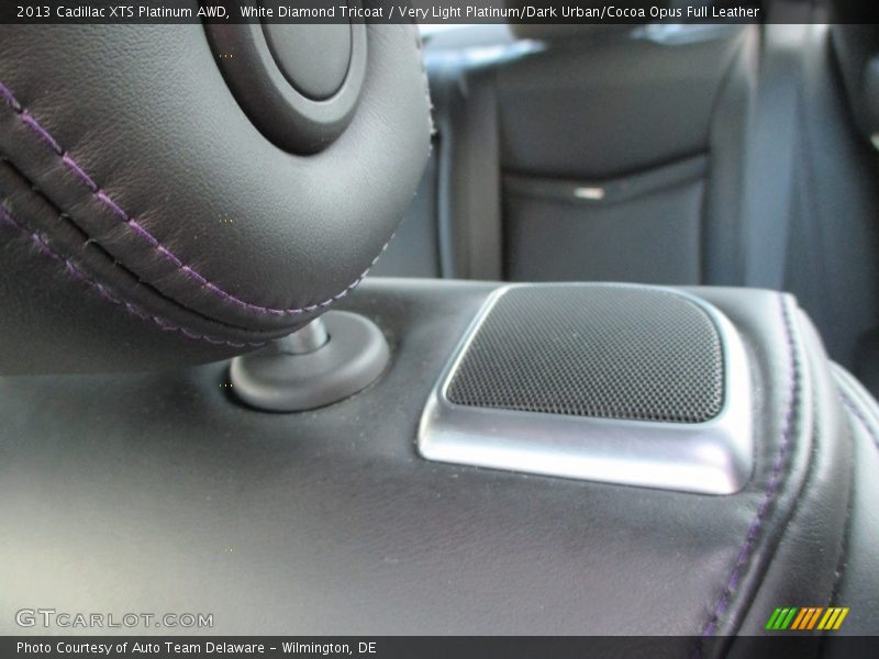 White Diamond Tricoat / Very Light Platinum/Dark Urban/Cocoa Opus Full Leather 2013 Cadillac XTS Platinum AWD