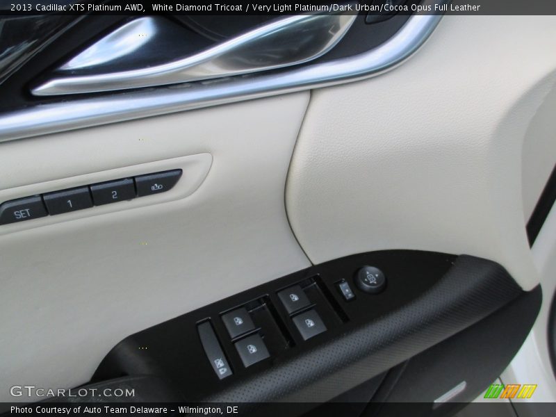 White Diamond Tricoat / Very Light Platinum/Dark Urban/Cocoa Opus Full Leather 2013 Cadillac XTS Platinum AWD