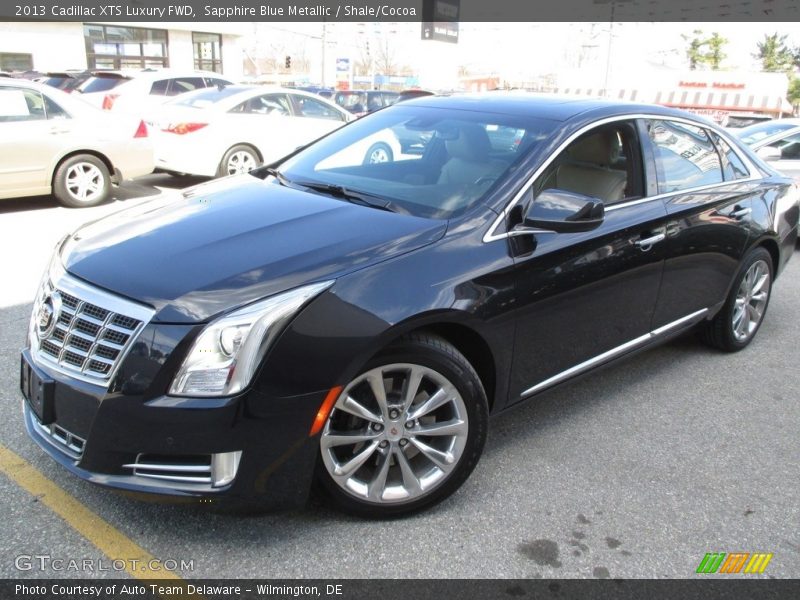 Sapphire Blue Metallic / Shale/Cocoa 2013 Cadillac XTS Luxury FWD