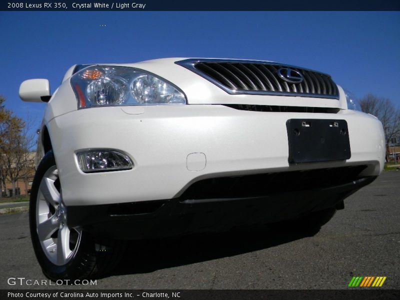 Crystal White / Light Gray 2008 Lexus RX 350