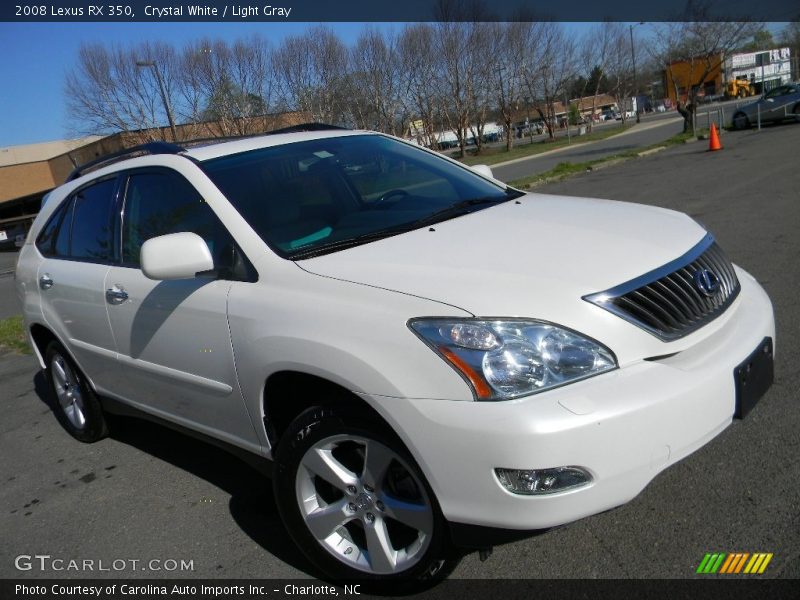Crystal White / Light Gray 2008 Lexus RX 350