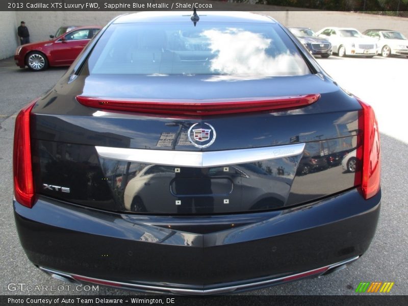 Sapphire Blue Metallic / Shale/Cocoa 2013 Cadillac XTS Luxury FWD