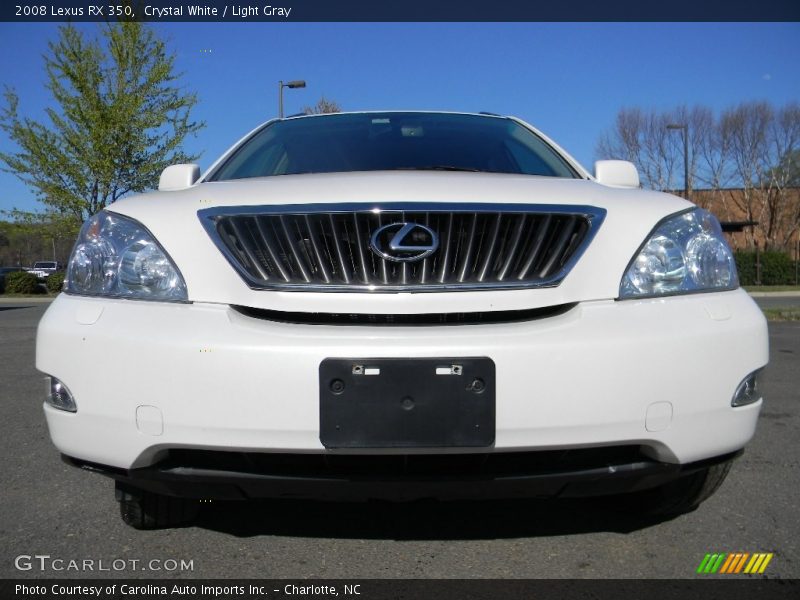 Crystal White / Light Gray 2008 Lexus RX 350