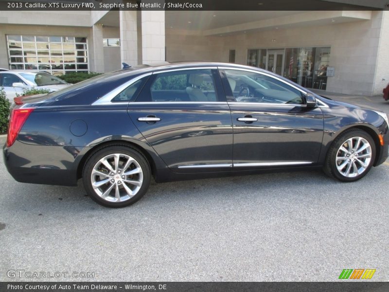 Sapphire Blue Metallic / Shale/Cocoa 2013 Cadillac XTS Luxury FWD