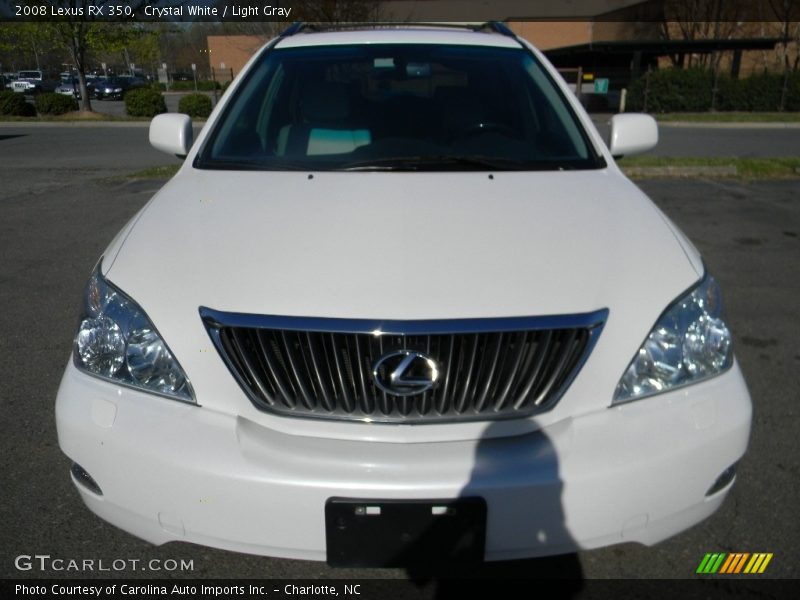 Crystal White / Light Gray 2008 Lexus RX 350