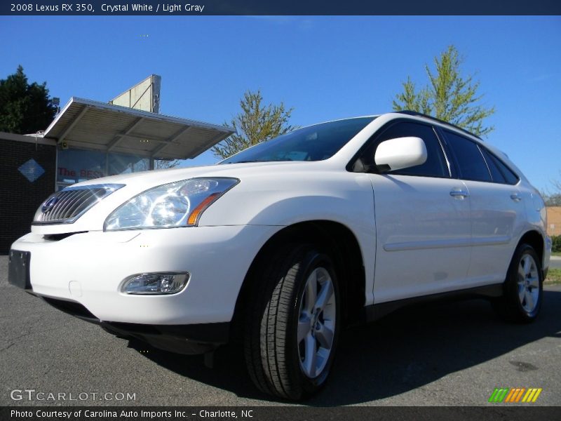 Crystal White / Light Gray 2008 Lexus RX 350