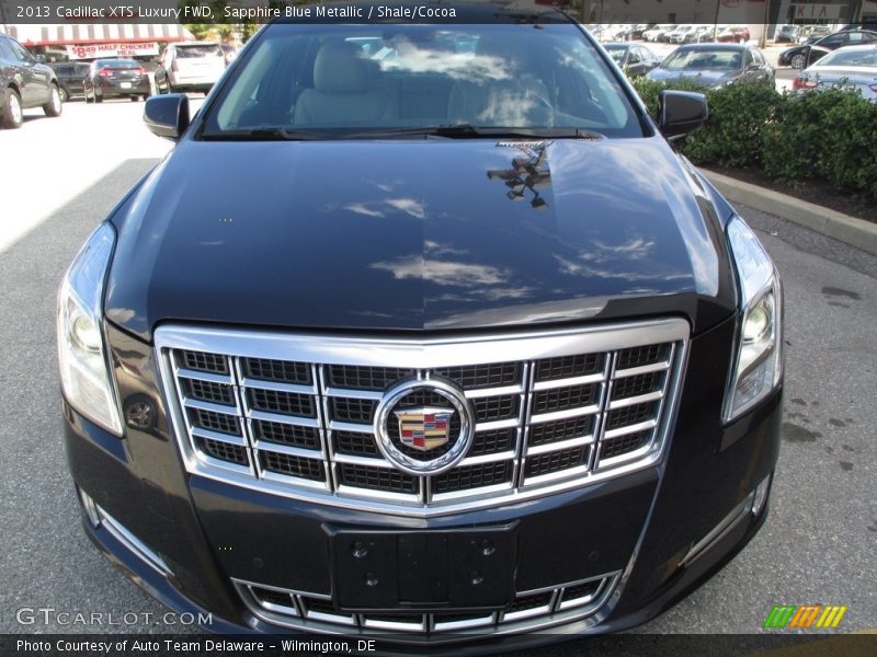 Sapphire Blue Metallic / Shale/Cocoa 2013 Cadillac XTS Luxury FWD