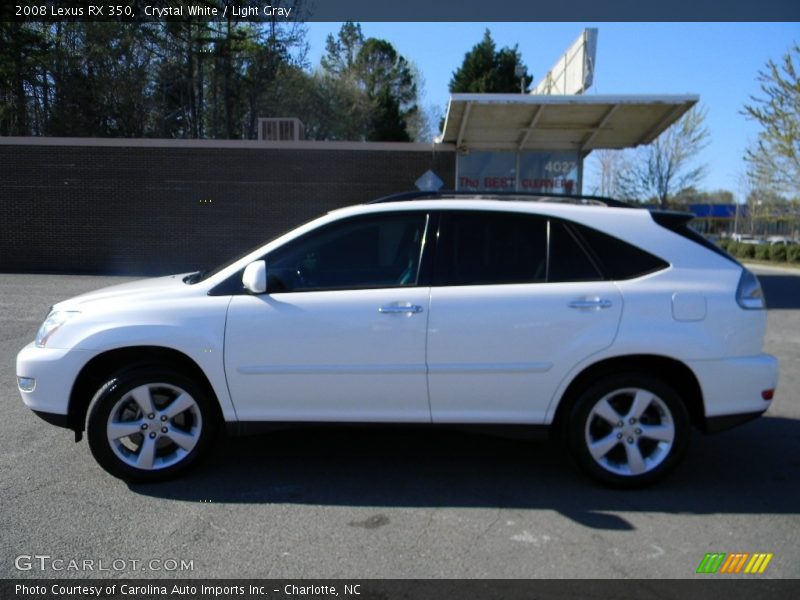 Crystal White / Light Gray 2008 Lexus RX 350