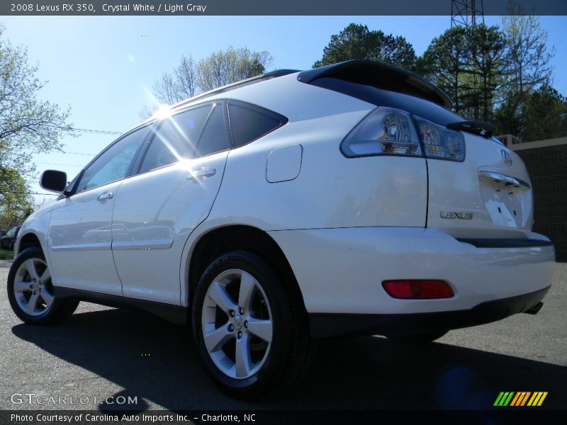 Crystal White / Light Gray 2008 Lexus RX 350