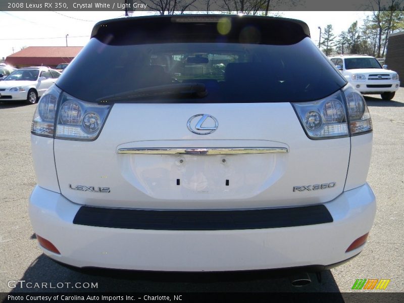 Crystal White / Light Gray 2008 Lexus RX 350