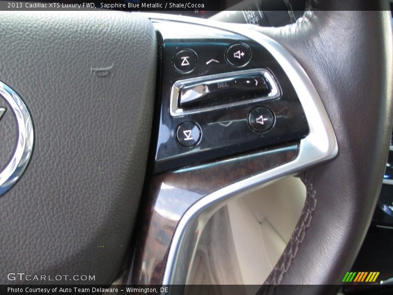 Sapphire Blue Metallic / Shale/Cocoa 2013 Cadillac XTS Luxury FWD