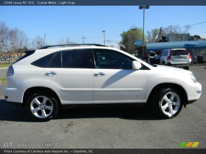 Crystal White / Light Gray 2008 Lexus RX 350
