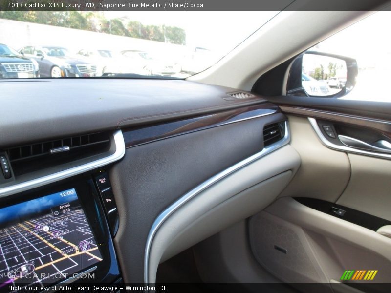 Sapphire Blue Metallic / Shale/Cocoa 2013 Cadillac XTS Luxury FWD