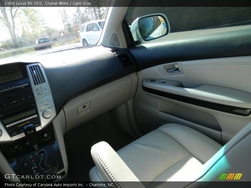 Crystal White / Light Gray 2008 Lexus RX 350