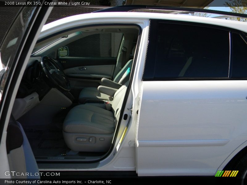 Crystal White / Light Gray 2008 Lexus RX 350