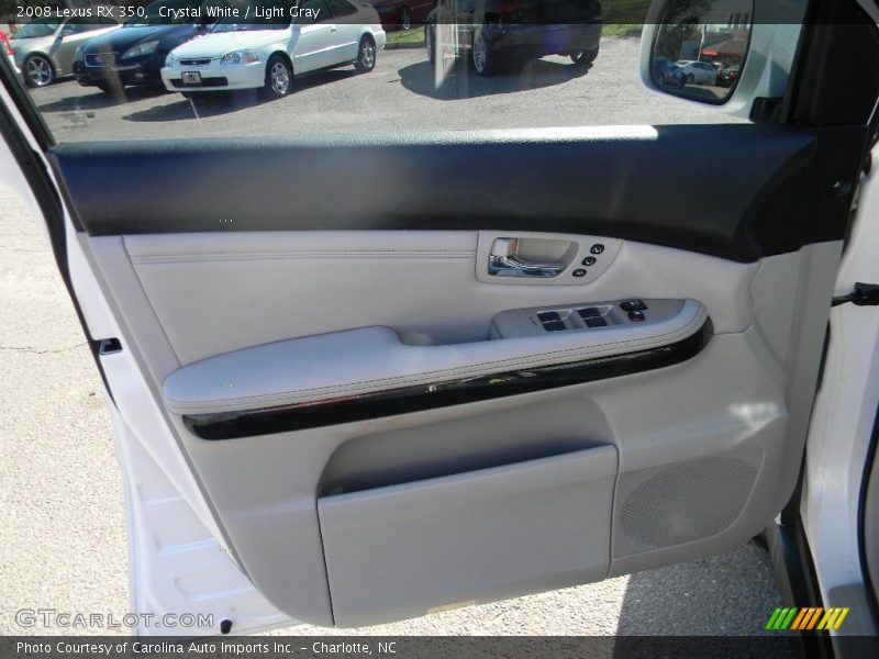 Crystal White / Light Gray 2008 Lexus RX 350