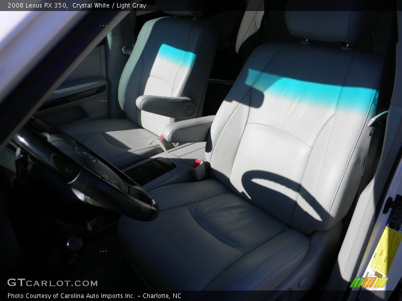 Crystal White / Light Gray 2008 Lexus RX 350