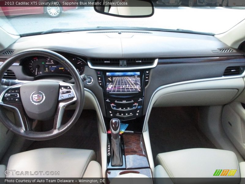 Sapphire Blue Metallic / Shale/Cocoa 2013 Cadillac XTS Luxury FWD