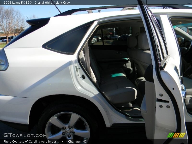 Crystal White / Light Gray 2008 Lexus RX 350
