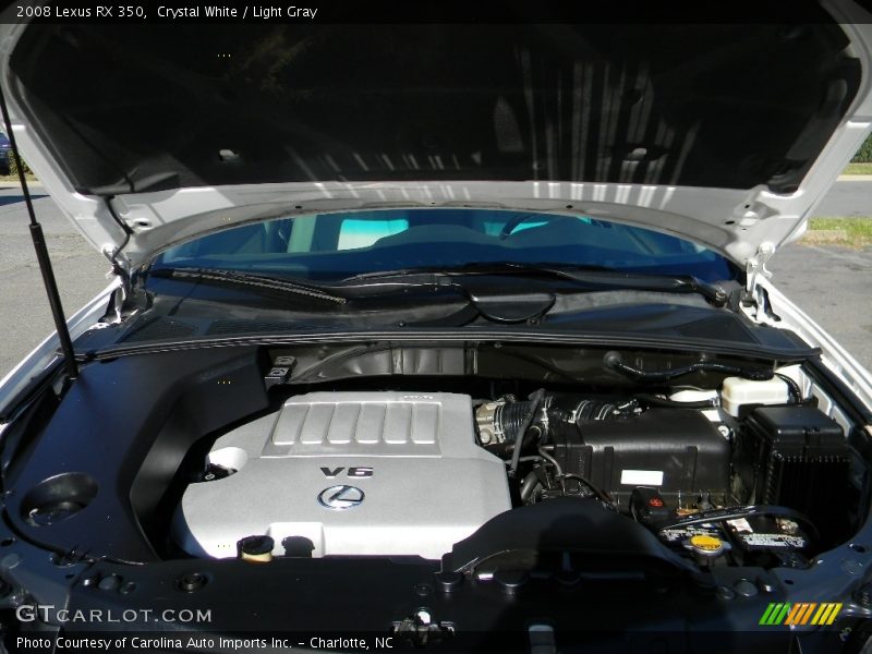 Crystal White / Light Gray 2008 Lexus RX 350