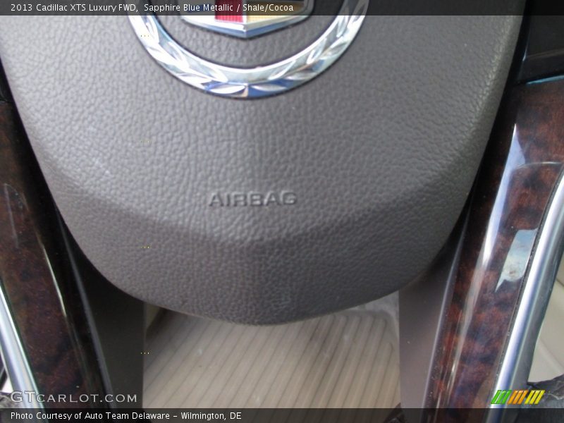 Sapphire Blue Metallic / Shale/Cocoa 2013 Cadillac XTS Luxury FWD