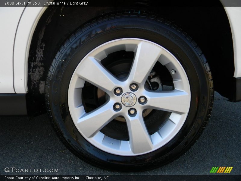 Crystal White / Light Gray 2008 Lexus RX 350