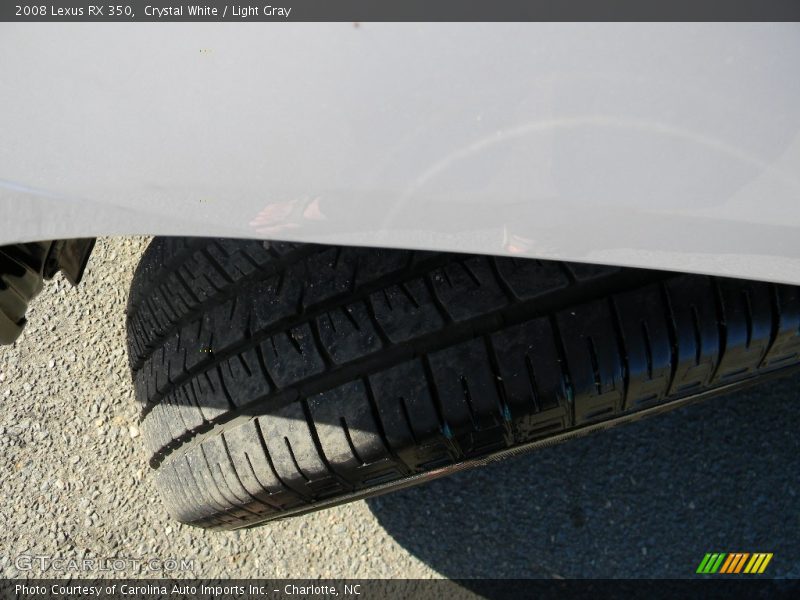 Crystal White / Light Gray 2008 Lexus RX 350