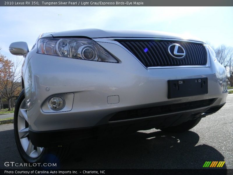 Tungsten Silver Pearl / Light Gray/Espresso Birds-Eye Maple 2010 Lexus RX 350