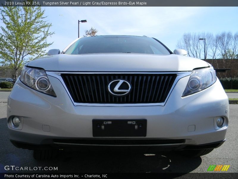 Tungsten Silver Pearl / Light Gray/Espresso Birds-Eye Maple 2010 Lexus RX 350