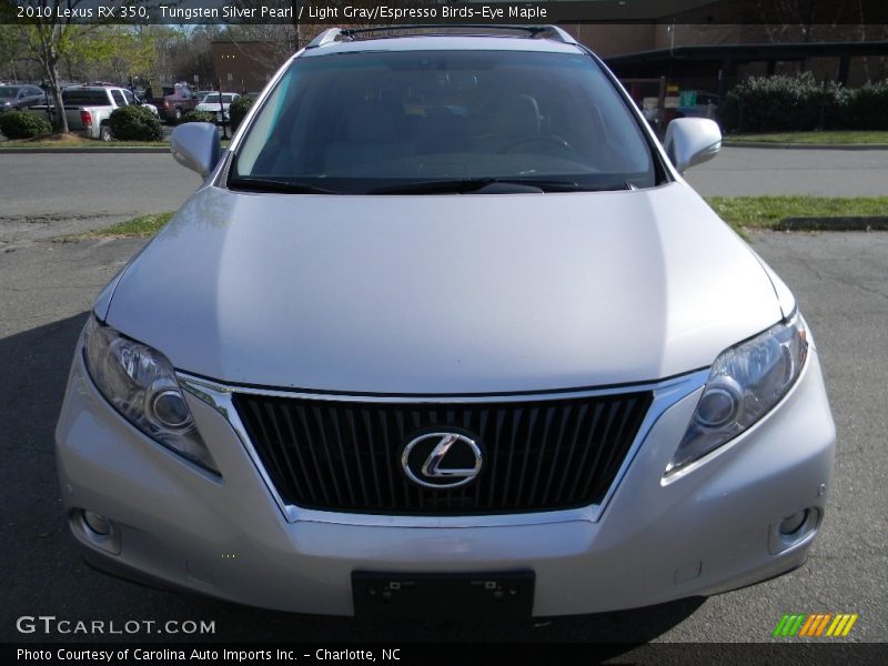 Tungsten Silver Pearl / Light Gray/Espresso Birds-Eye Maple 2010 Lexus RX 350