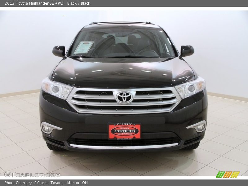 Black / Black 2013 Toyota Highlander SE 4WD