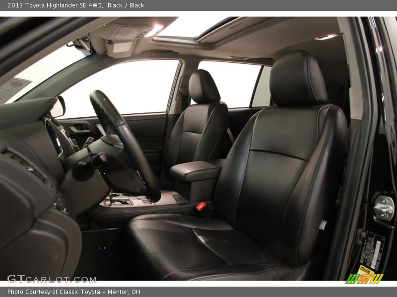 Black / Black 2013 Toyota Highlander SE 4WD