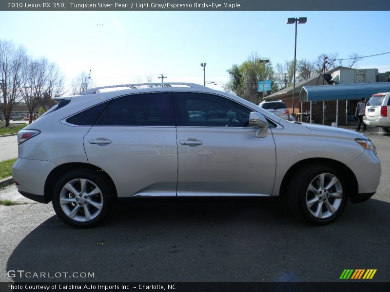 Tungsten Silver Pearl / Light Gray/Espresso Birds-Eye Maple 2010 Lexus RX 350