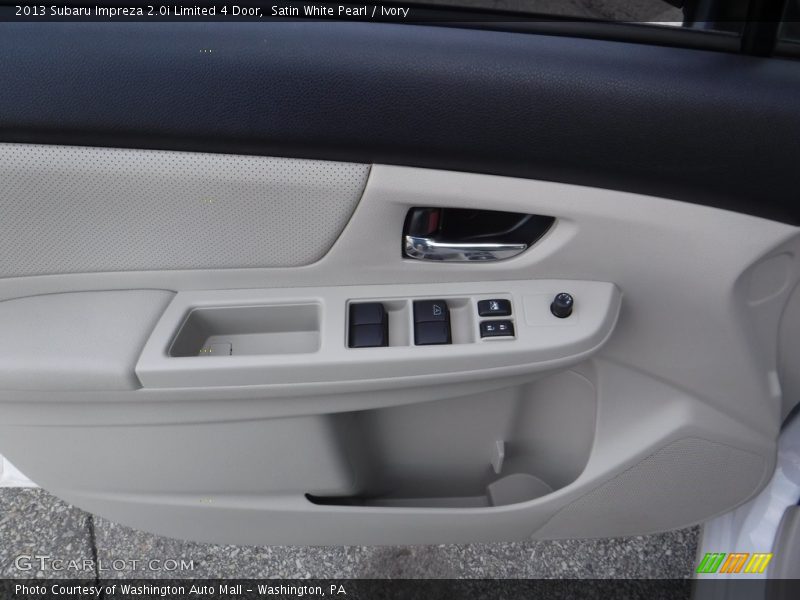 Satin White Pearl / Ivory 2013 Subaru Impreza 2.0i Limited 4 Door