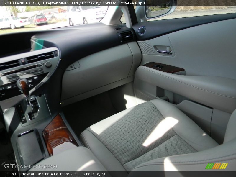 Tungsten Silver Pearl / Light Gray/Espresso Birds-Eye Maple 2010 Lexus RX 350