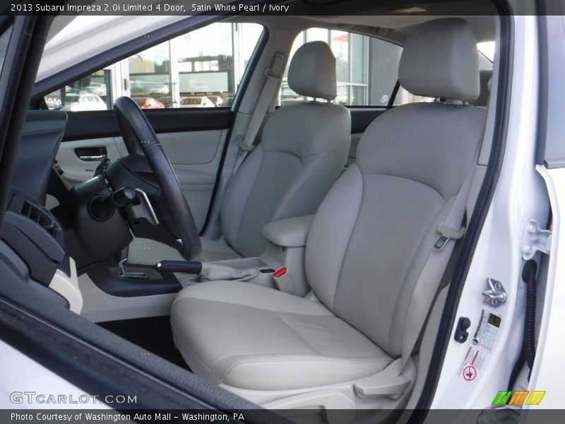 Satin White Pearl / Ivory 2013 Subaru Impreza 2.0i Limited 4 Door