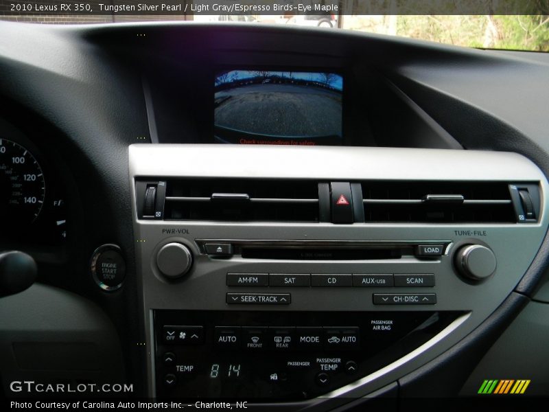 Tungsten Silver Pearl / Light Gray/Espresso Birds-Eye Maple 2010 Lexus RX 350