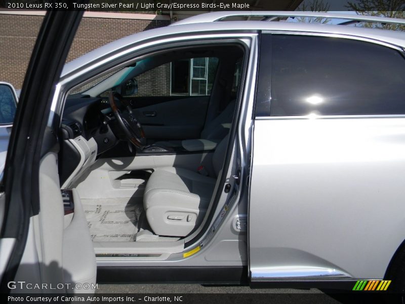 Tungsten Silver Pearl / Light Gray/Espresso Birds-Eye Maple 2010 Lexus RX 350