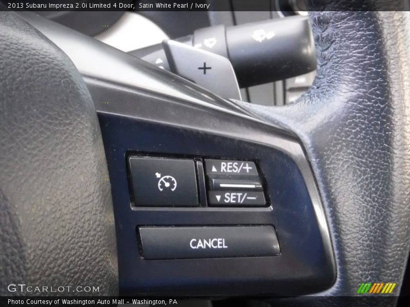 Satin White Pearl / Ivory 2013 Subaru Impreza 2.0i Limited 4 Door