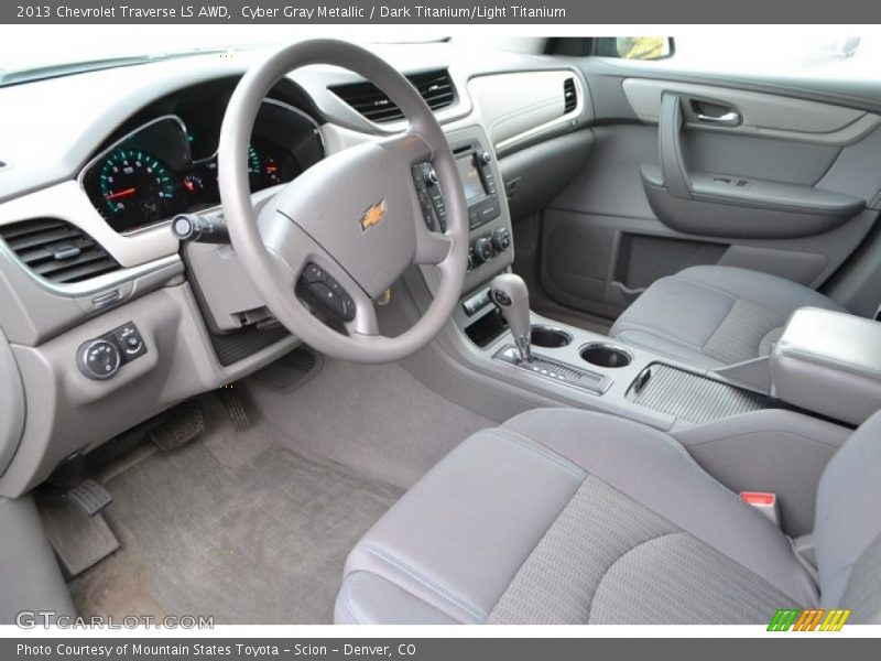 Cyber Gray Metallic / Dark Titanium/Light Titanium 2013 Chevrolet Traverse LS AWD