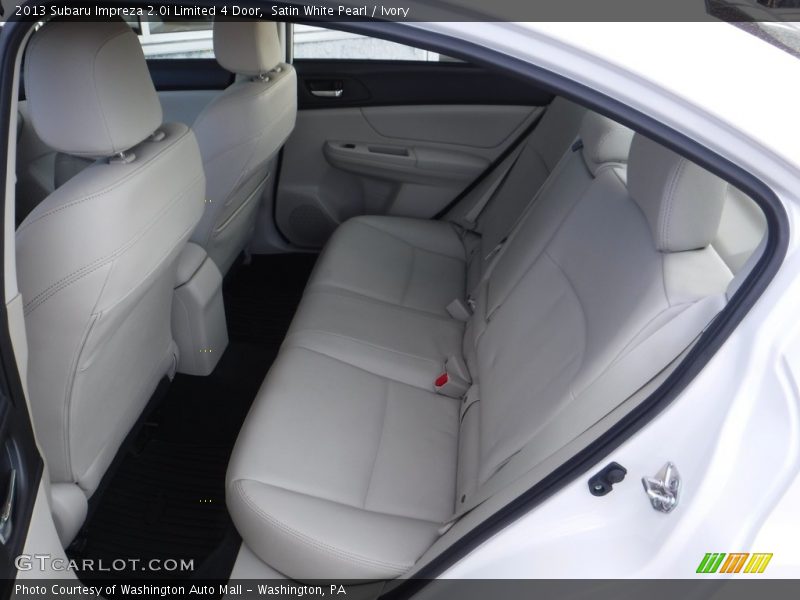 Satin White Pearl / Ivory 2013 Subaru Impreza 2.0i Limited 4 Door