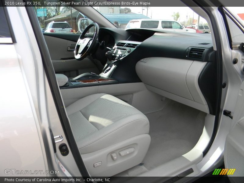 Tungsten Silver Pearl / Light Gray/Espresso Birds-Eye Maple 2010 Lexus RX 350