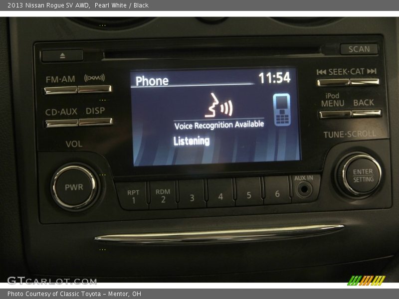 Pearl White / Black 2013 Nissan Rogue SV AWD
