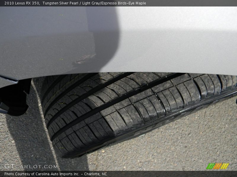 Tungsten Silver Pearl / Light Gray/Espresso Birds-Eye Maple 2010 Lexus RX 350