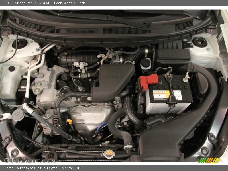 Pearl White / Black 2013 Nissan Rogue SV AWD