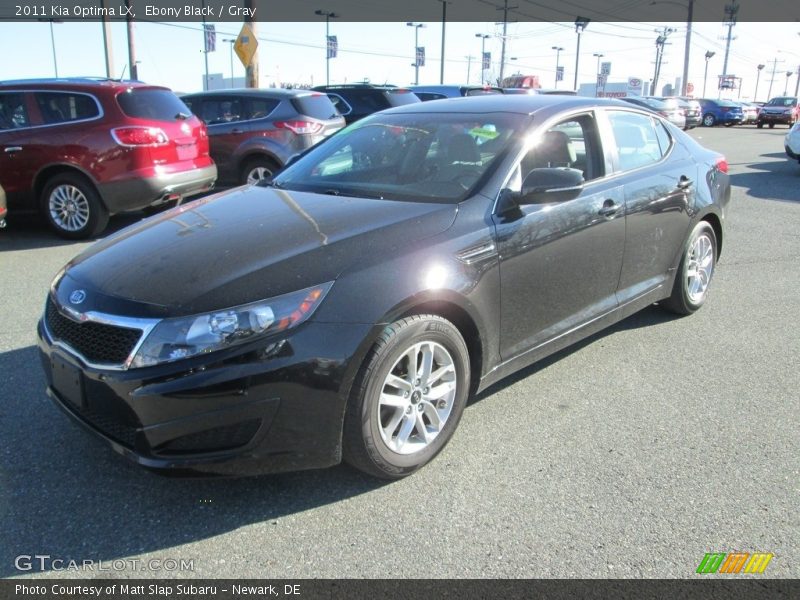 Ebony Black / Gray 2011 Kia Optima LX