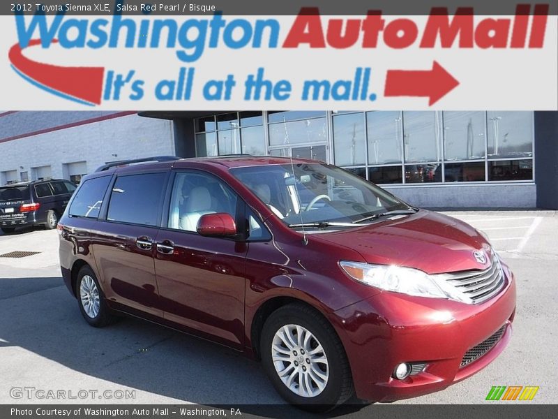 Salsa Red Pearl / Bisque 2012 Toyota Sienna XLE