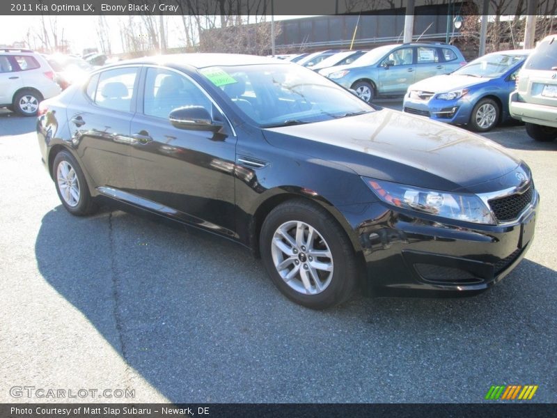 Ebony Black / Gray 2011 Kia Optima LX